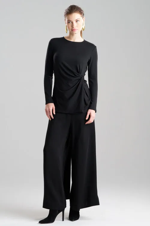 Layering Jersey Knit Twist Front Long Sleeve Top sold by Natori product image thumbnail 2