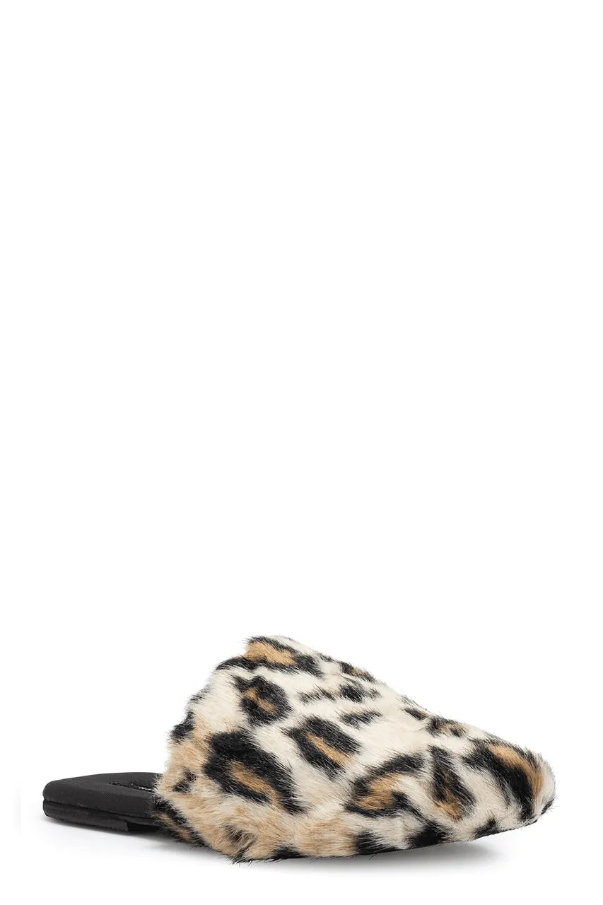 Faux Leopard Fur Slide sold by Natori