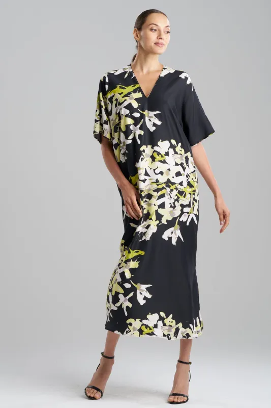 Sumi-E V-Neck Caftan sold by Natori