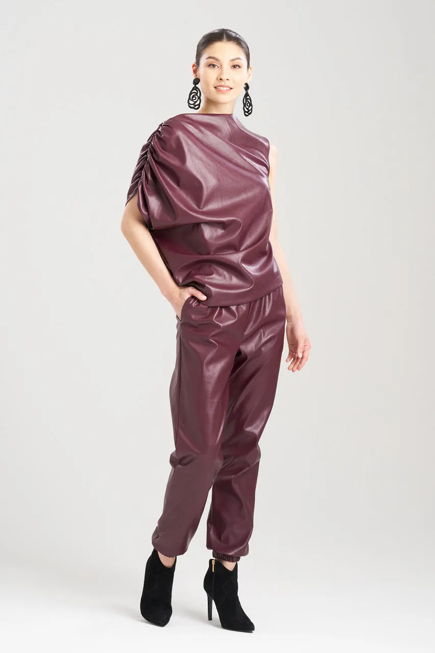 Vegan Luxe Lambskin Drape Top sold by Natori product image thumbnail 2