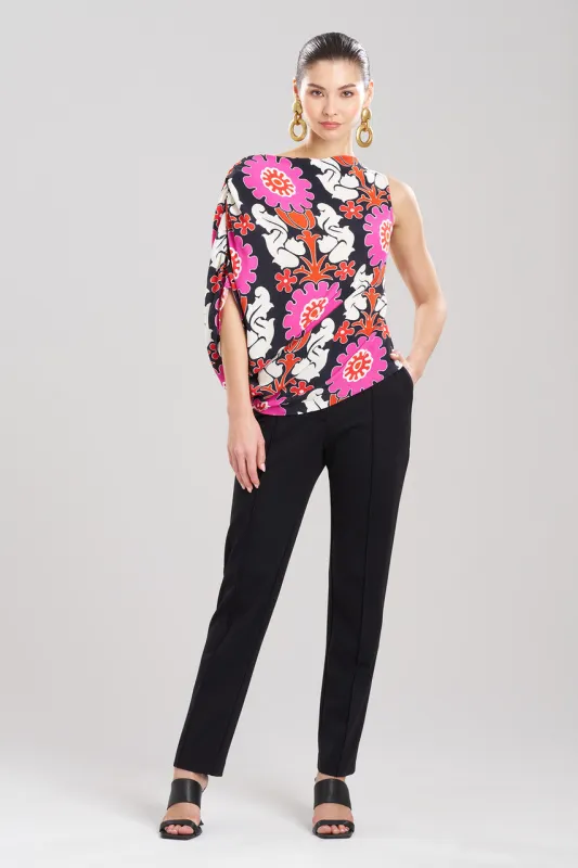 Talitha Crepe Sleeveless Drape Top sold by Natori