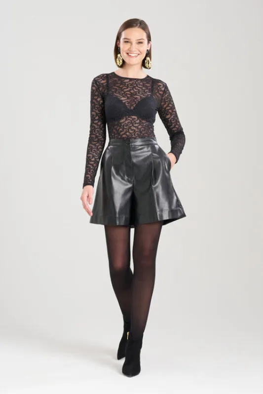 Vegan Luxe Lambskin Shorts sold by Natori