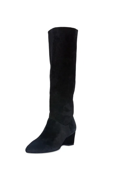 Thrill Suede Contour Wedge Tall Slouch Boot sold by Natori
