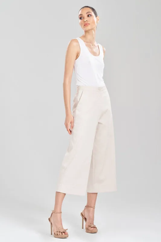 Cotton Chino Cropped Pants sold by Natori