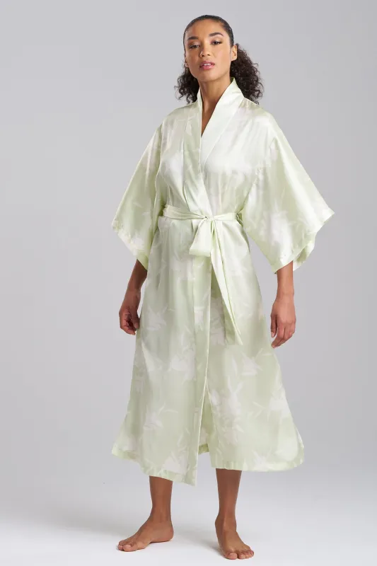 Lily Printed Satin Icon Robe sold by Natori