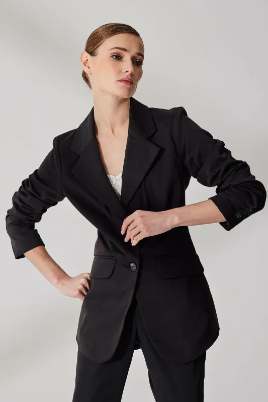 Cotton Chino Two Button Blazer sold by Natori