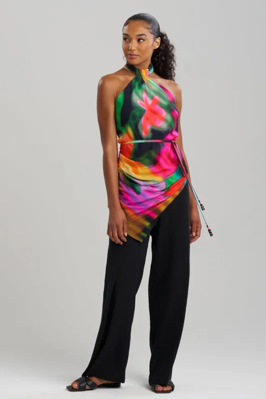 Floral Mirage Printed Rayon Scarf Top sold by Natori
