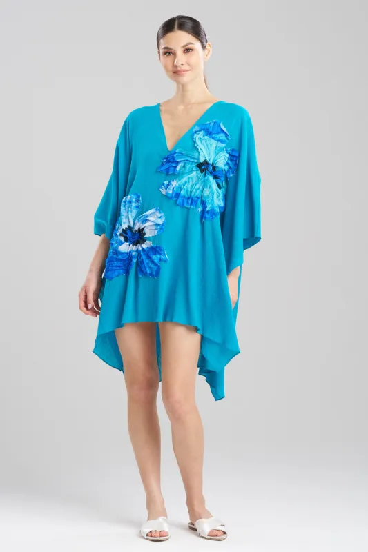 Cotton Gauze Applique Caftan Cover-Up sold by Natori