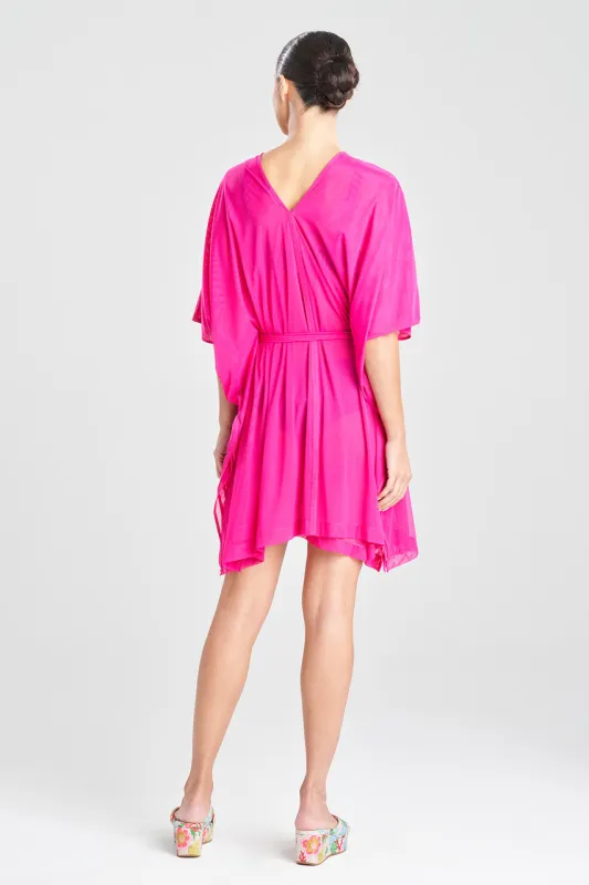 Heleneca Mesh Belted Short Caftan sold by Natori