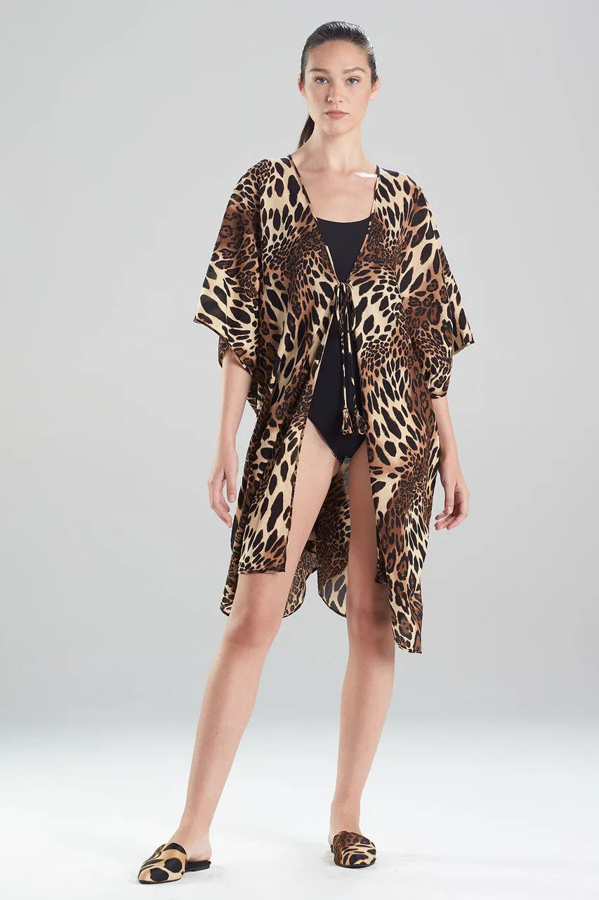 Luxe Leopard Cotton Gauze Cover-Up sold by Natori