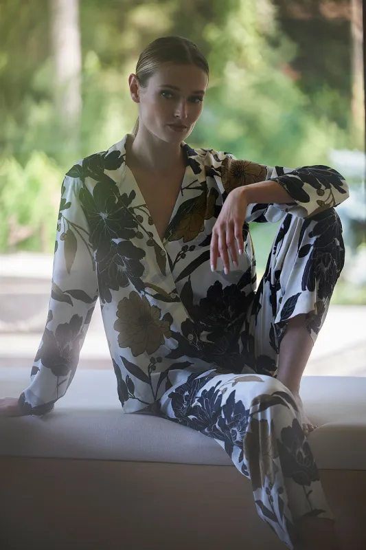 Peony Blossom Notch PJ sold by Natori