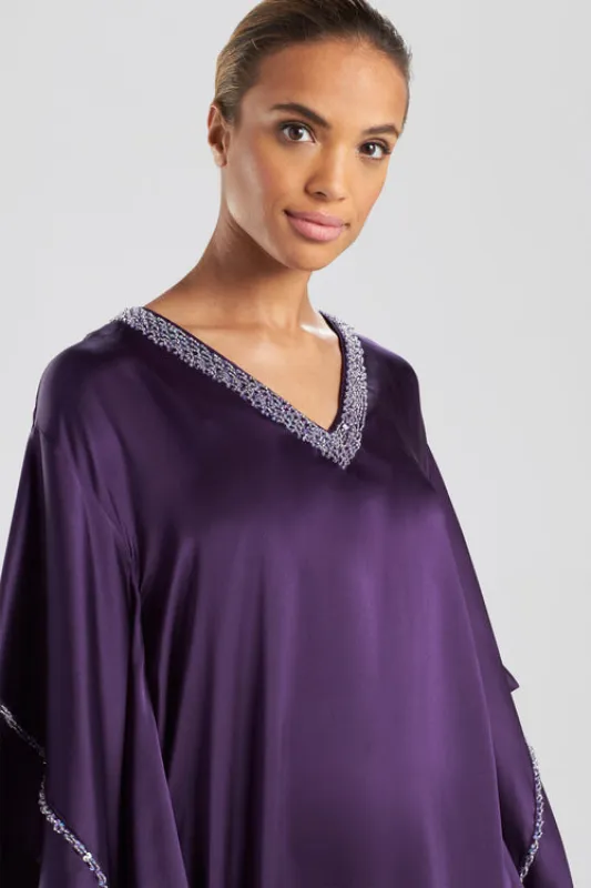 Key Essentials Embroidered Trim Caftan sold by Natori