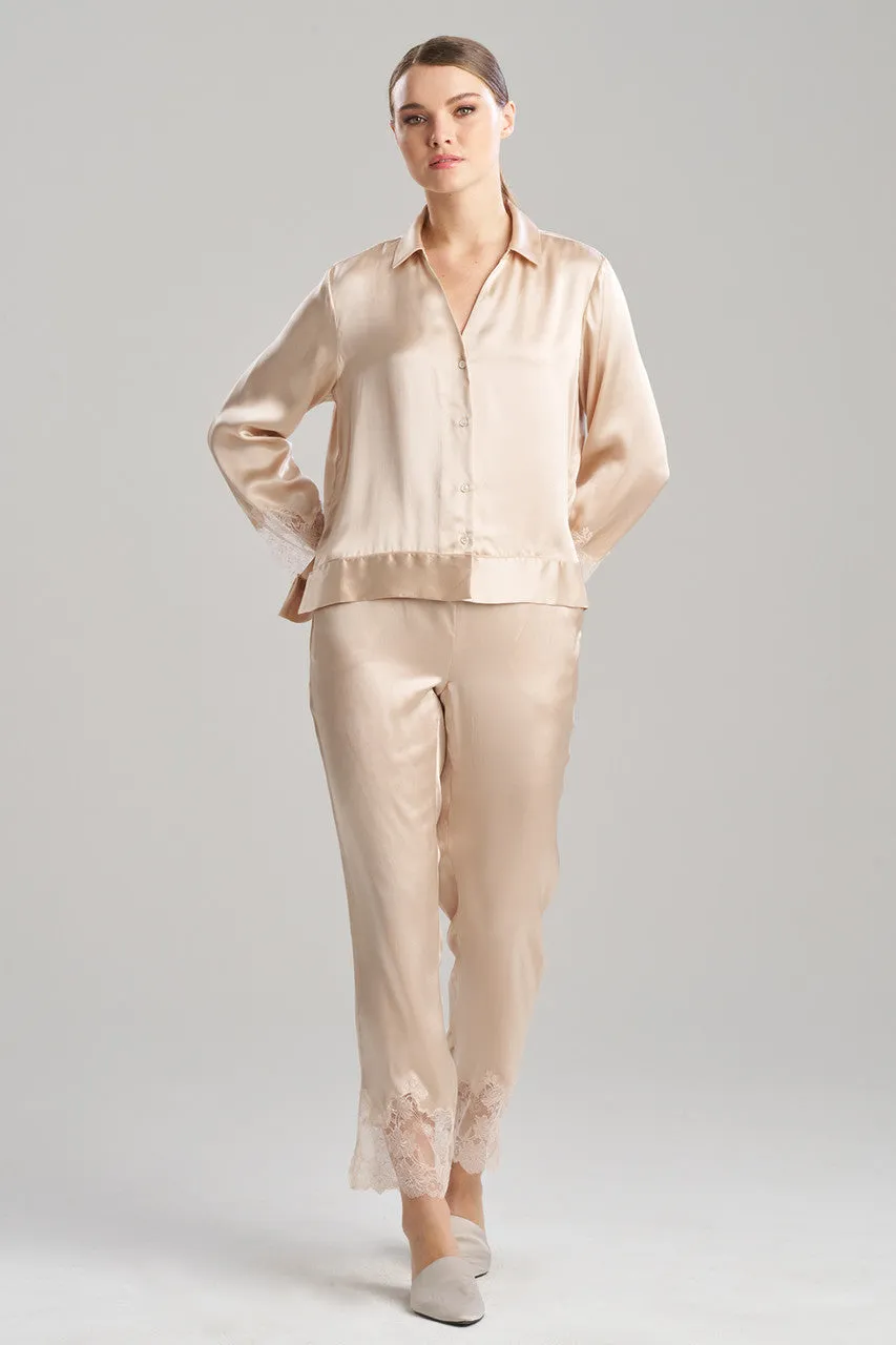 Lolita Lace Trim Silk Notch PJ sold by Natori product image thumbnail 4