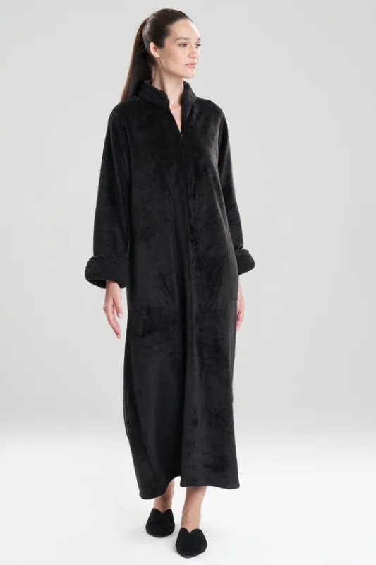 Plush Sherpa Zip Lounger sold by Natori