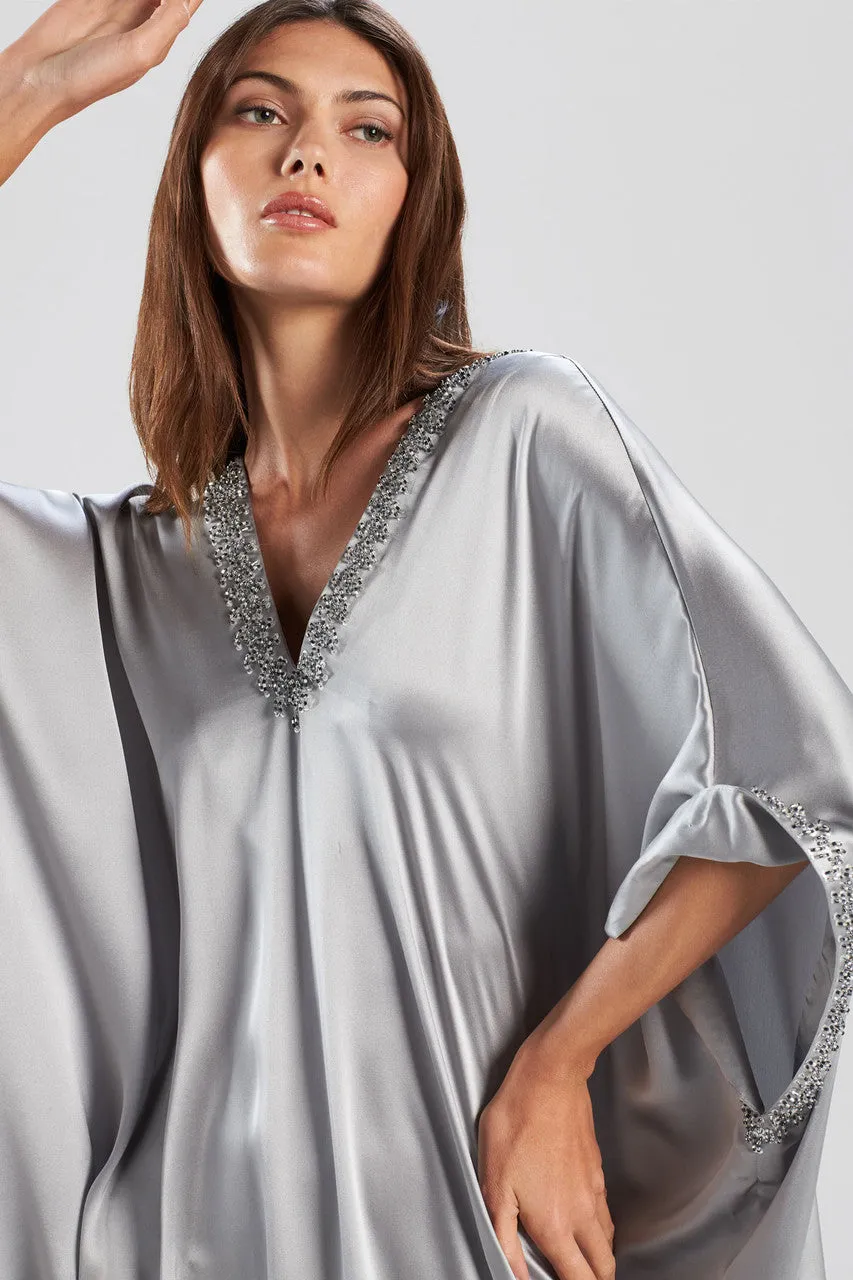 Key Essentials Embellished Cocoon Silk Caftan sold by Natori product image thumbnail 3
