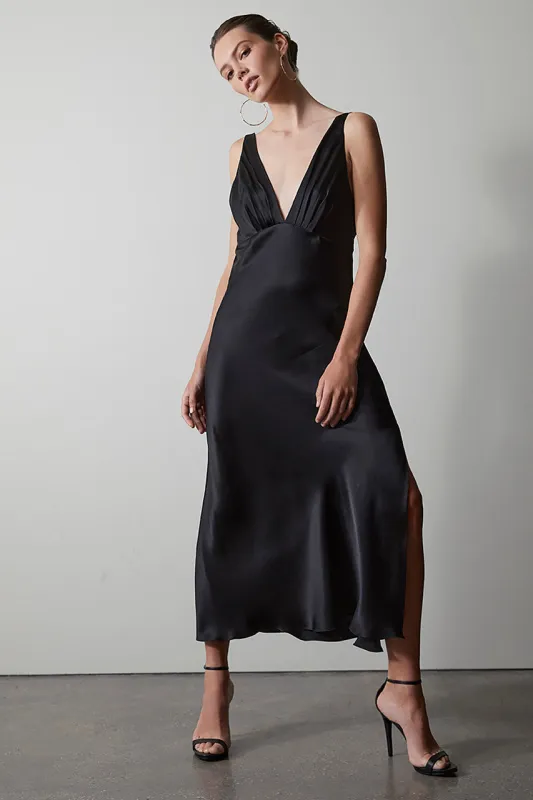 Key Essentials Silk V-Neck Slip Dress sold by Natori