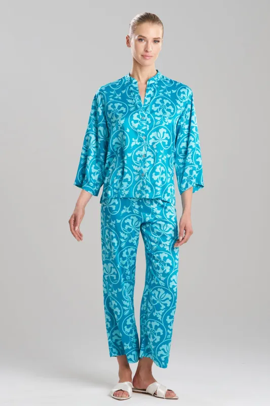 Floral Harmony Satin Button Down PJ sold by Natori