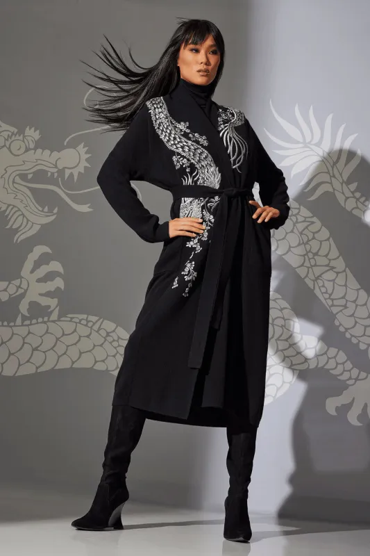 Cashmere Embroidered Dragon Robe sold by Natori