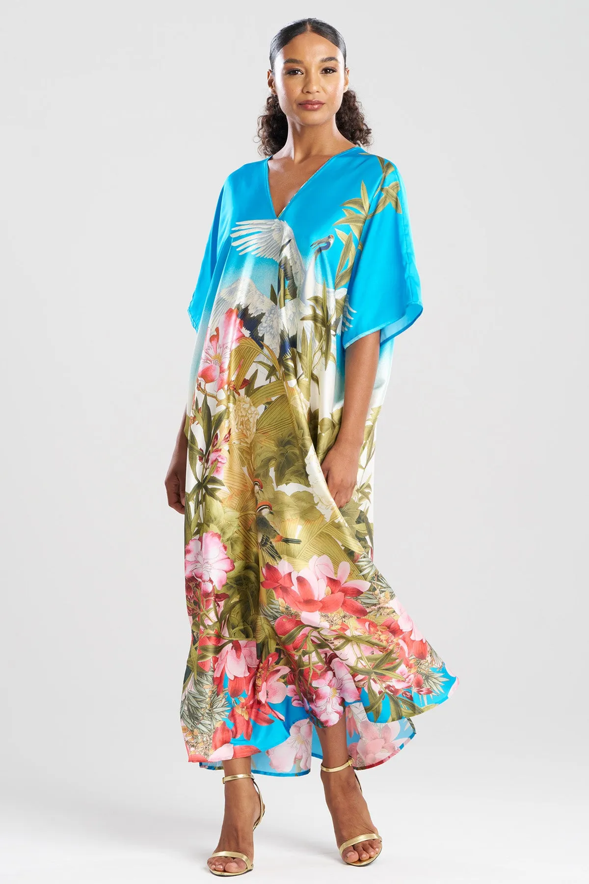 Crane Caftan sold by Natori