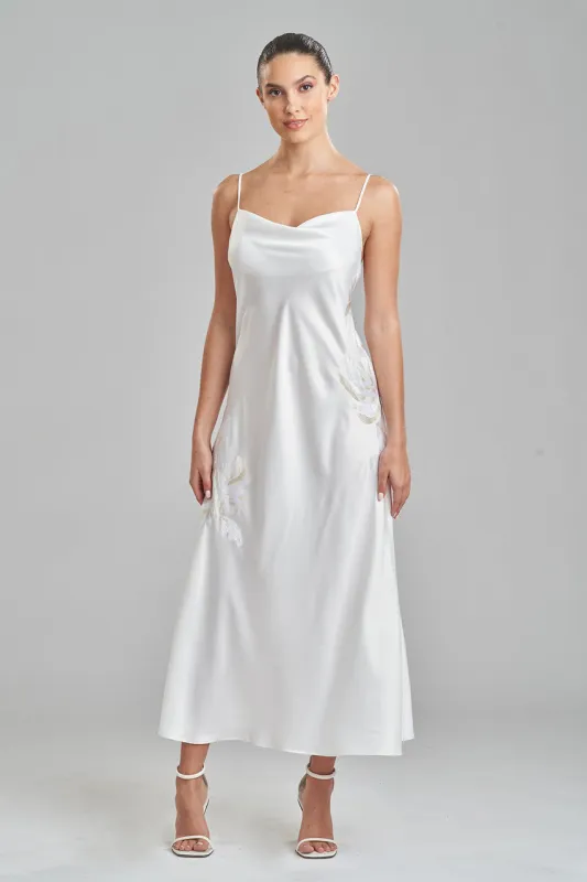 Bridal Embroidery Slip Dress sold by Natori