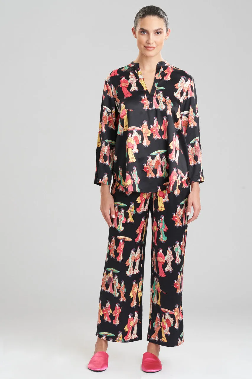 Geisha-Printed Satin PJ sold by Natori product image thumbnail 3