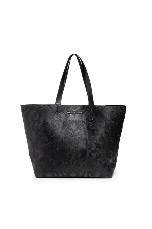Leticia Embroidery Large Tote Bag sold by Natori