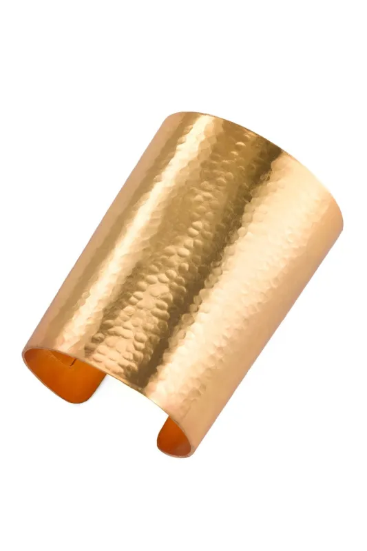 Hammered Gold Cuff sold by Natori