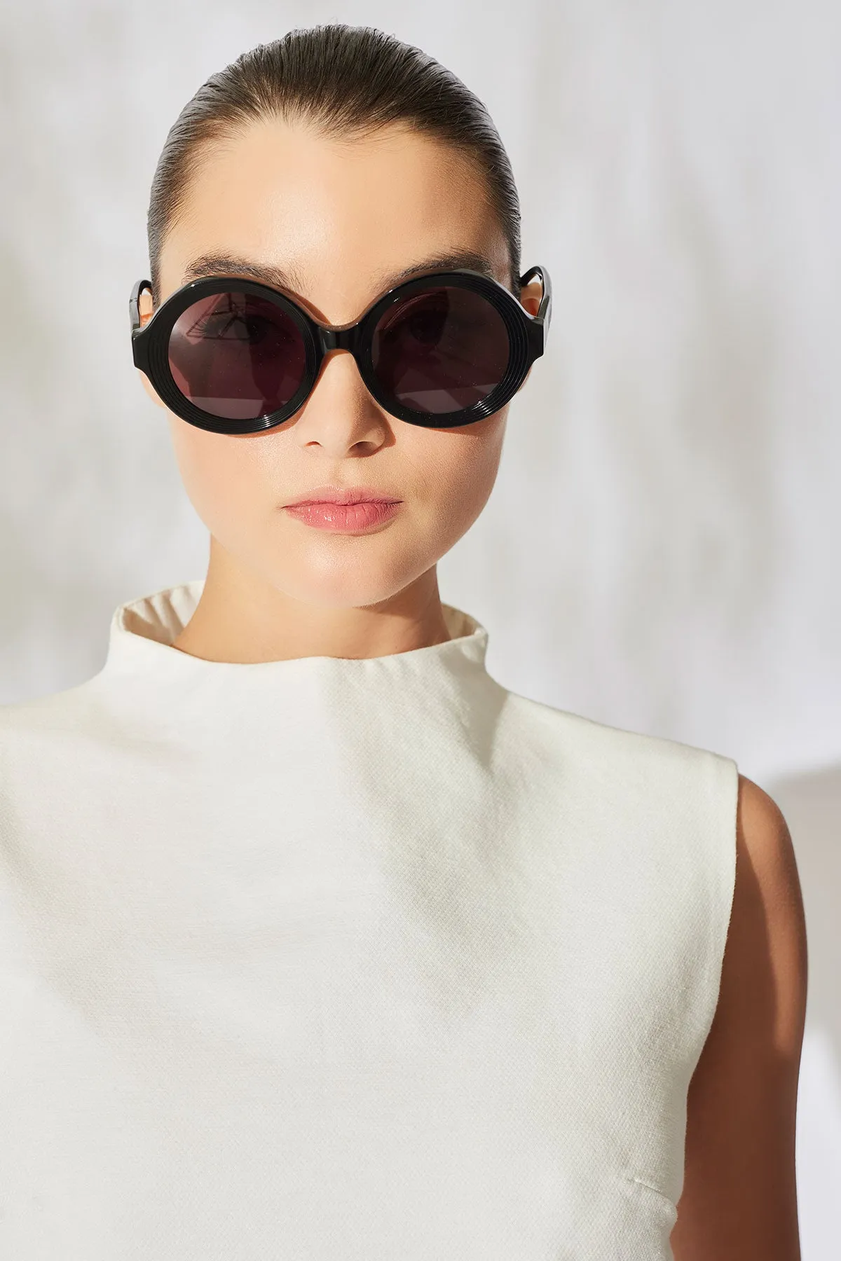 Nami Acetate Round Sunglasses sold by Natori product image thumbnail 5