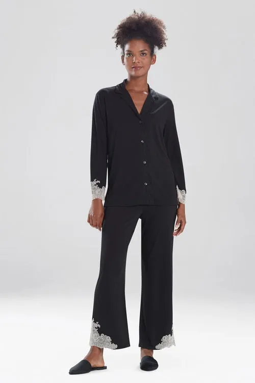 Luxe Shangri-La TENCEL™ Long Sleeve Notch PJ sold by Natori product image thumbnail 2