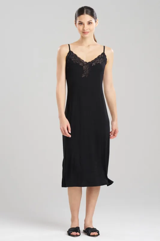 Feathers Essentials Lenzing™ Ecovero™ Viscose Lace Slip Dress sold by Natori