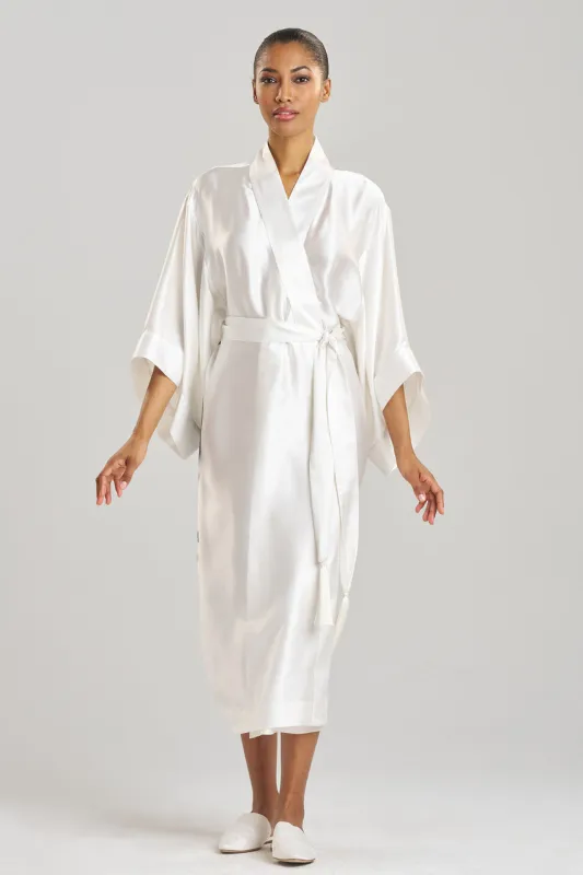 Ink Dragon Silk Robe sold by Natori