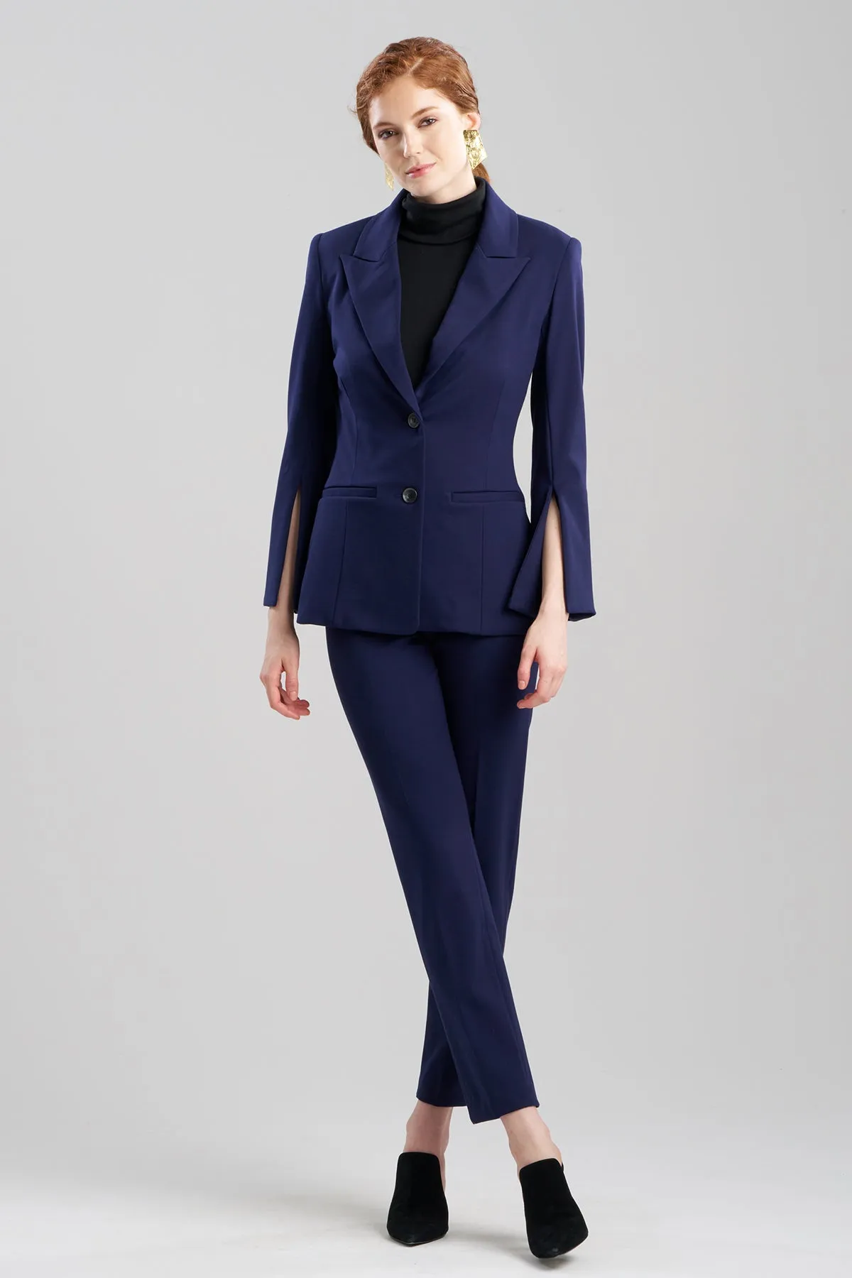 Compact Knit Two Button Lapel Blazer sold by Natori product image thumbnail 2