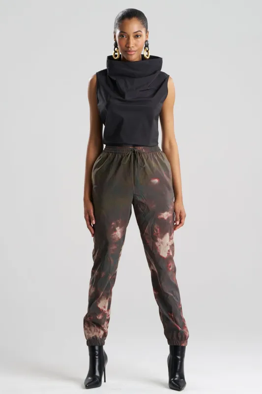 Niji Tie Dye Taffeta Joggers sold by Natori