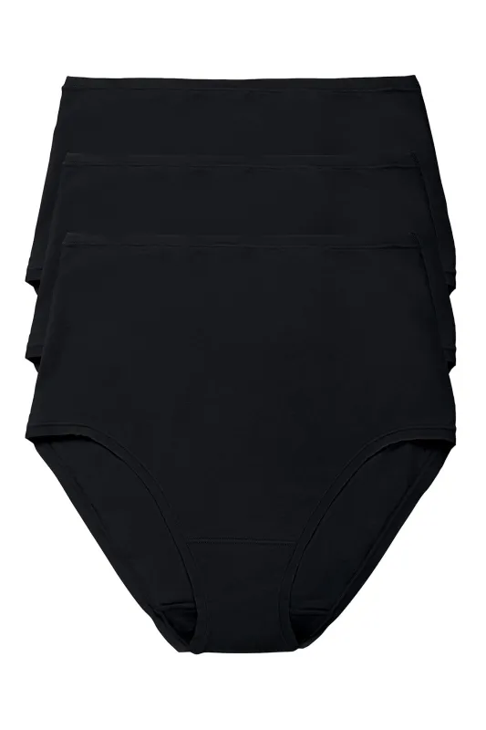 Bliss Bare Cotton High Waist Brief 3-Pack made by Natori