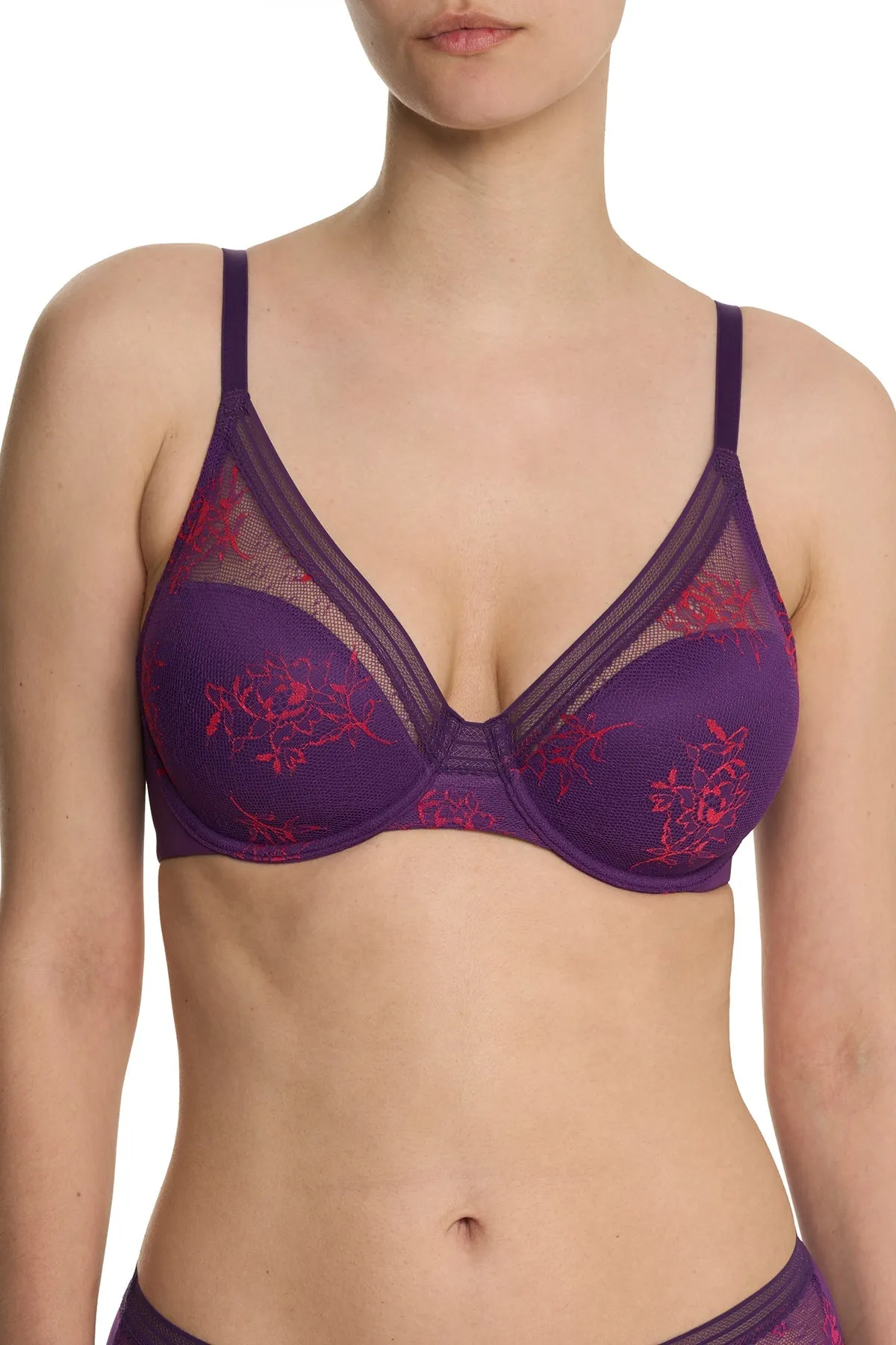 Love Lace Full Coverage Plunge T-Shirt Bra sold by Natori product image thumbnail 2