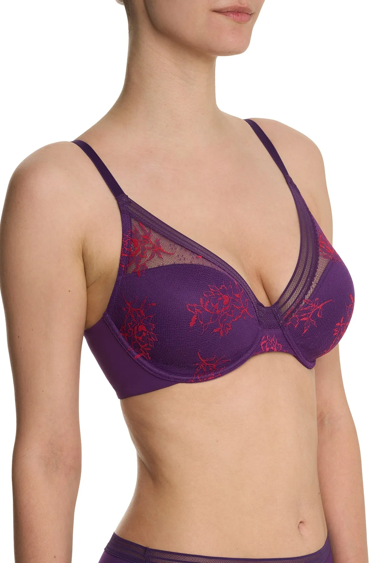 Love Lace Full Coverage Plunge T-Shirt Bra sold by Natori product image thumbnail 3