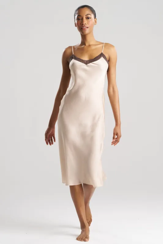 Ashley Icon Lace Slip Dress sold by Natori