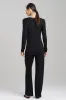 Feathers Essentials Lenzing™ Ecovero™ Viscose Long Sleeve Lace PJ sold by Natori