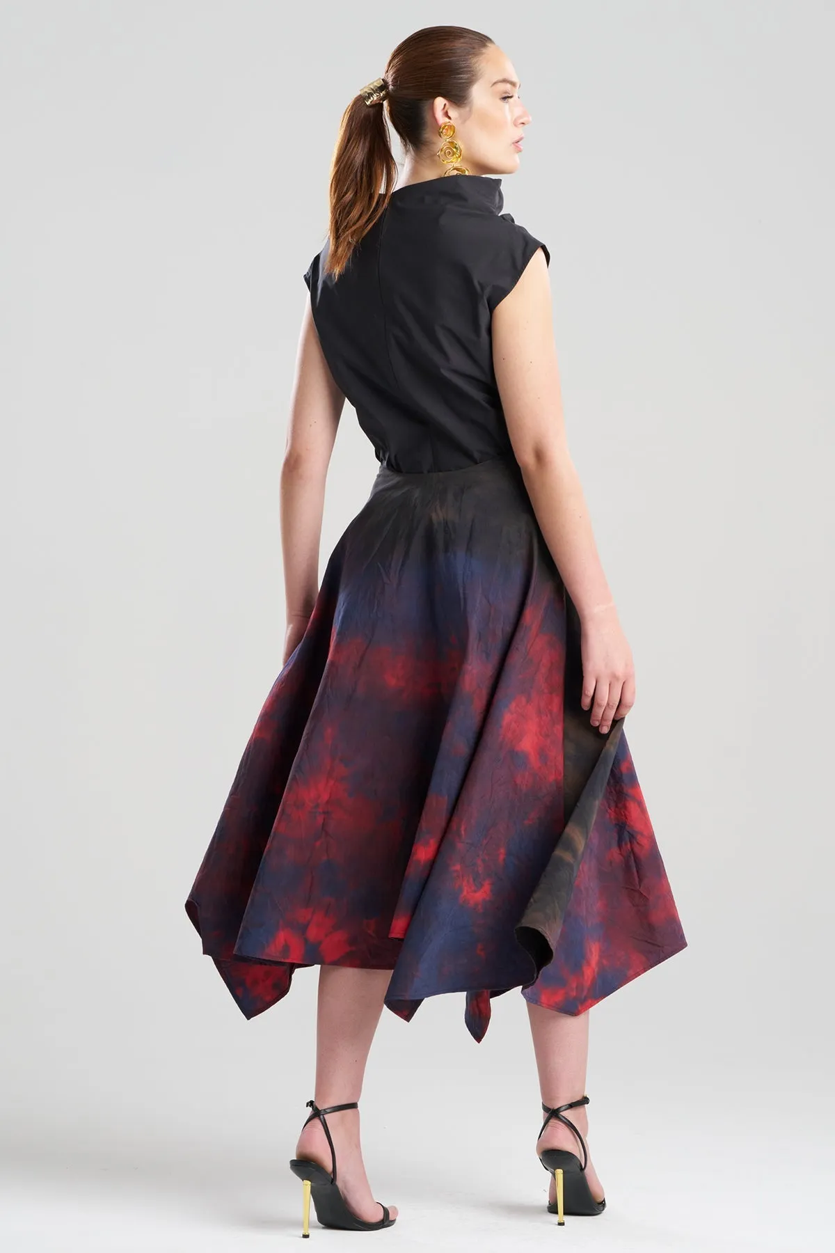 Niji Tie Dye Taffeta Origami Maxi Skirt sold by Natori product image thumbnail 2