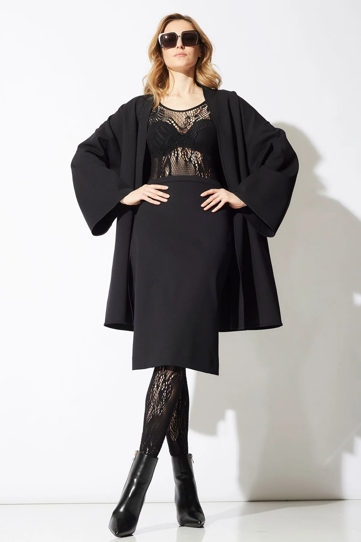 Techno Crepe Pencil Skirt sold by Natori