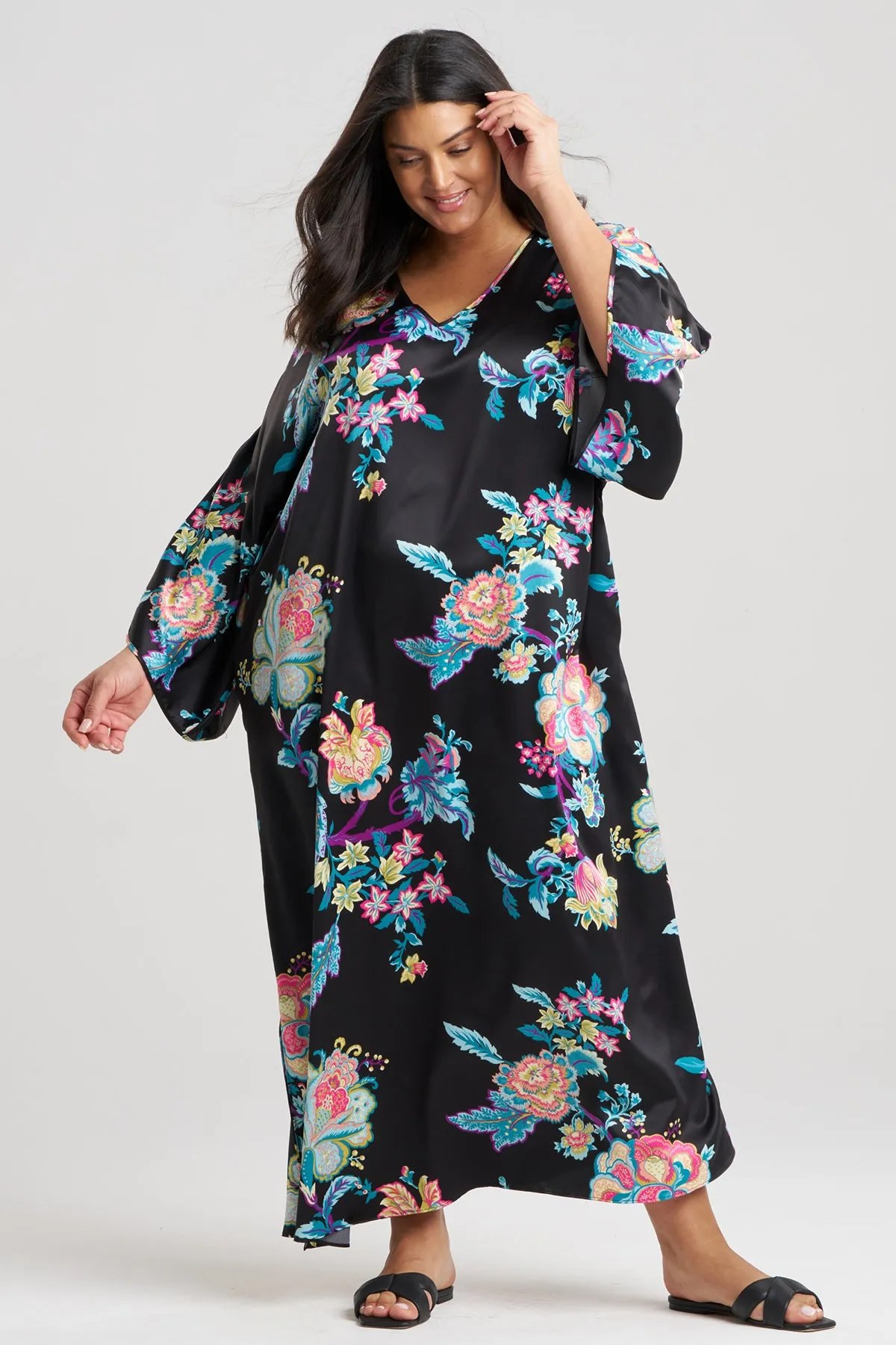 Festival Satin Caftan sold by Natori product image thumbnail 3