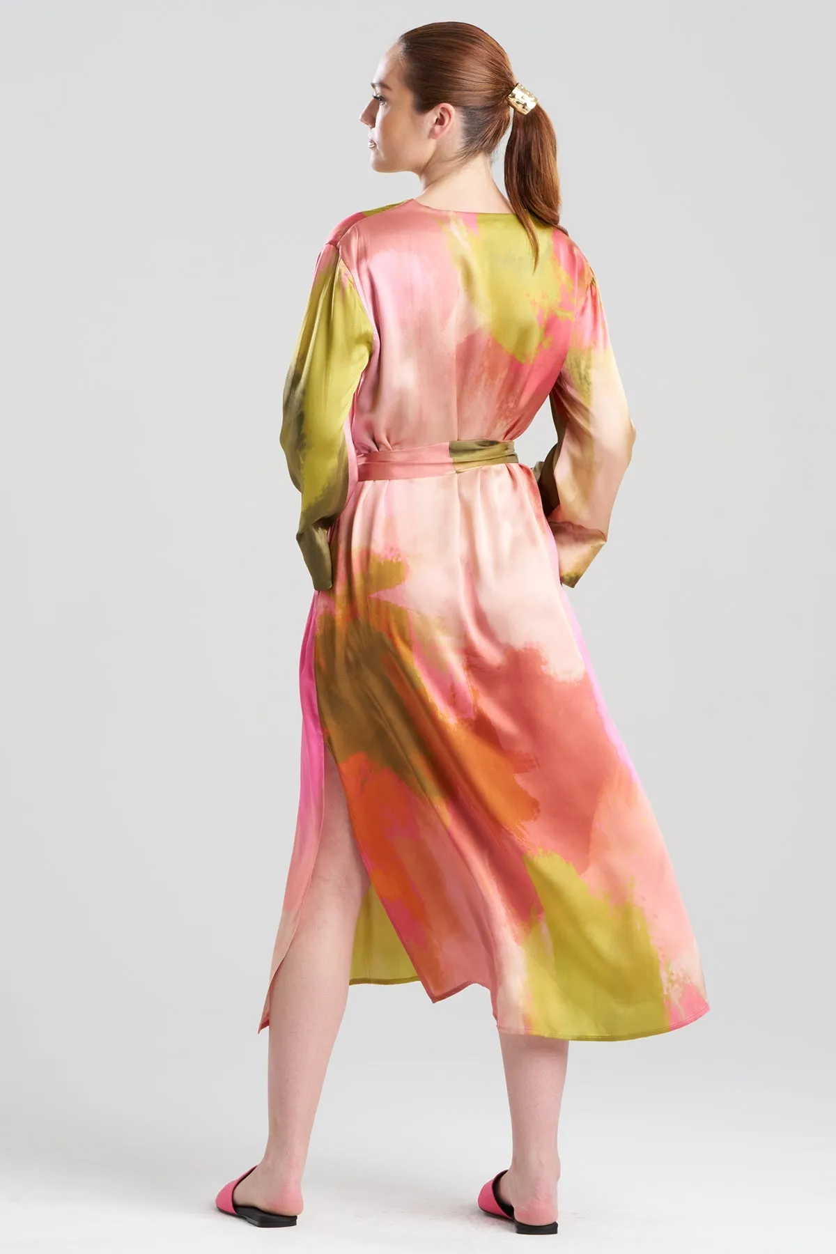 Brushstroke Silk Caftan sold by Natori product image thumbnail 2