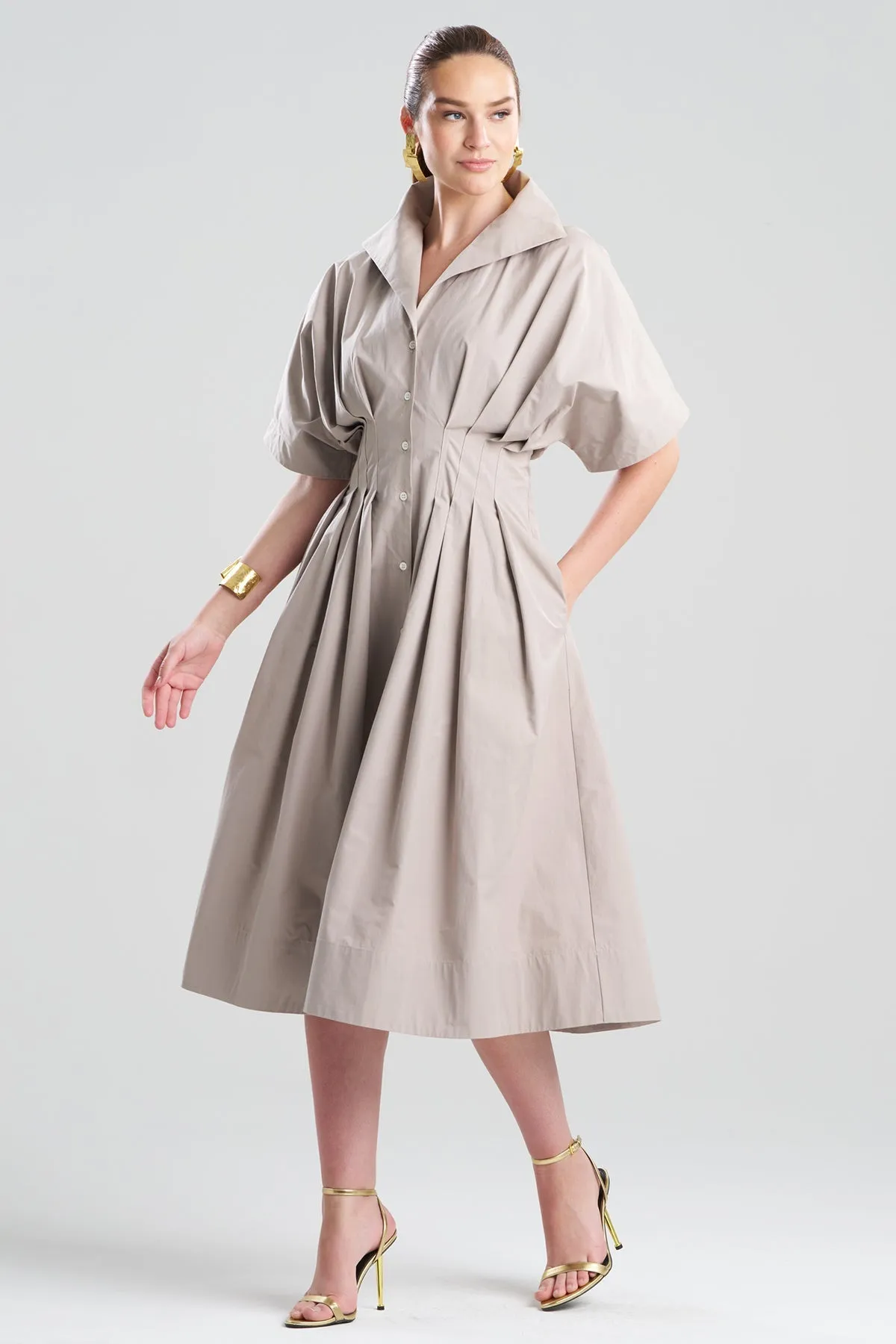 Tech Cotton Taffeta Collar Dress sold by Natori product image thumbnail 2