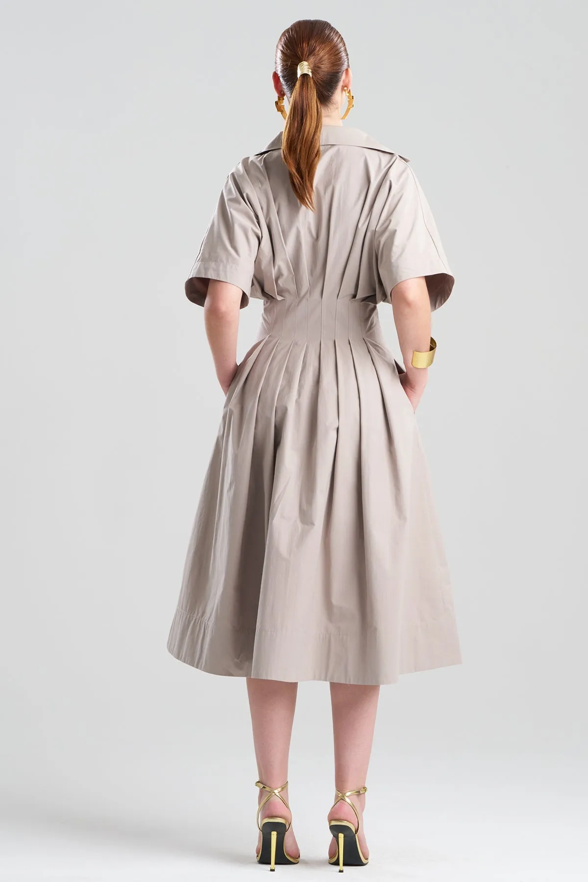 Tech Cotton Taffeta Collar Dress sold by Natori product image thumbnail 3