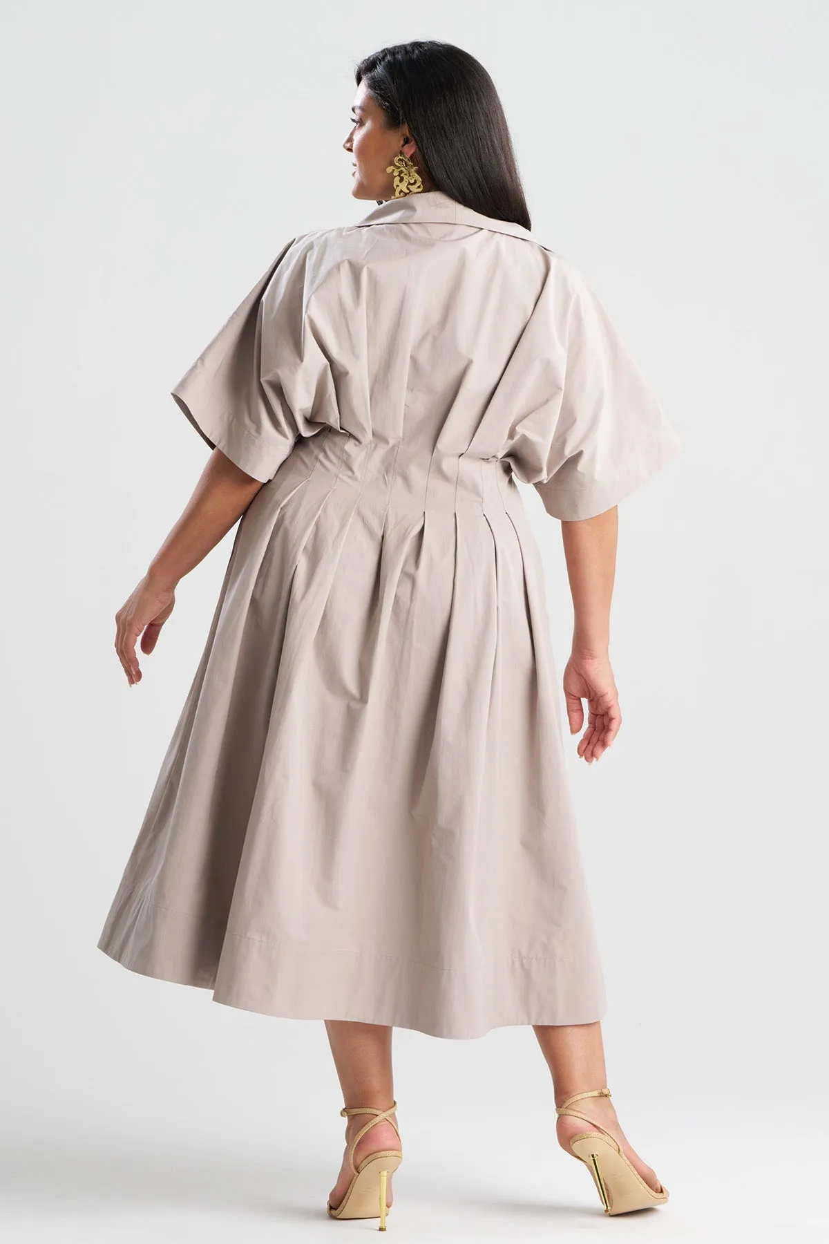 Tech Cotton Taffeta Collar Dress sold by Natori product image thumbnail 5
