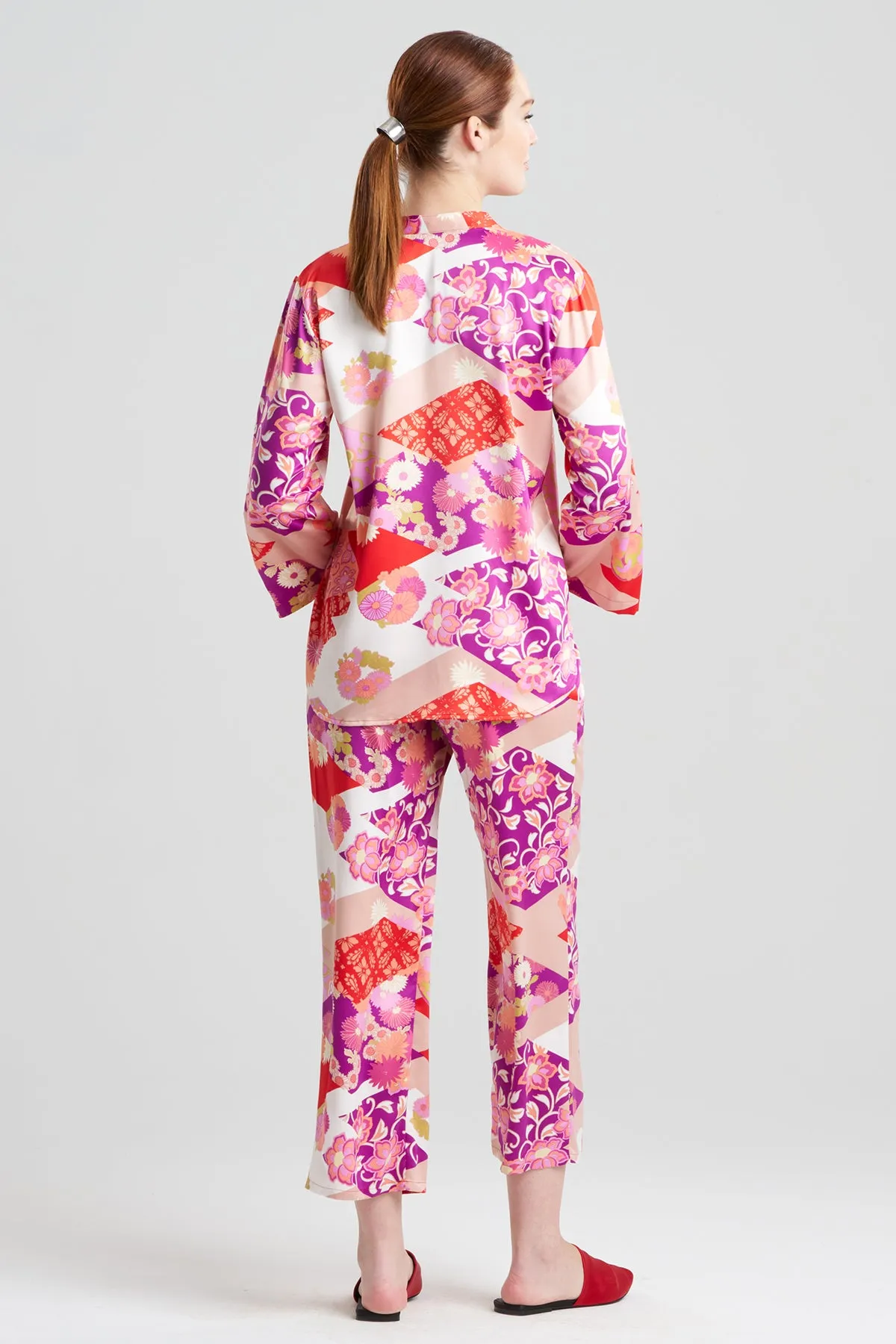 Deco Satin Long Sleeve PJ sold by Natori product image thumbnail 2
