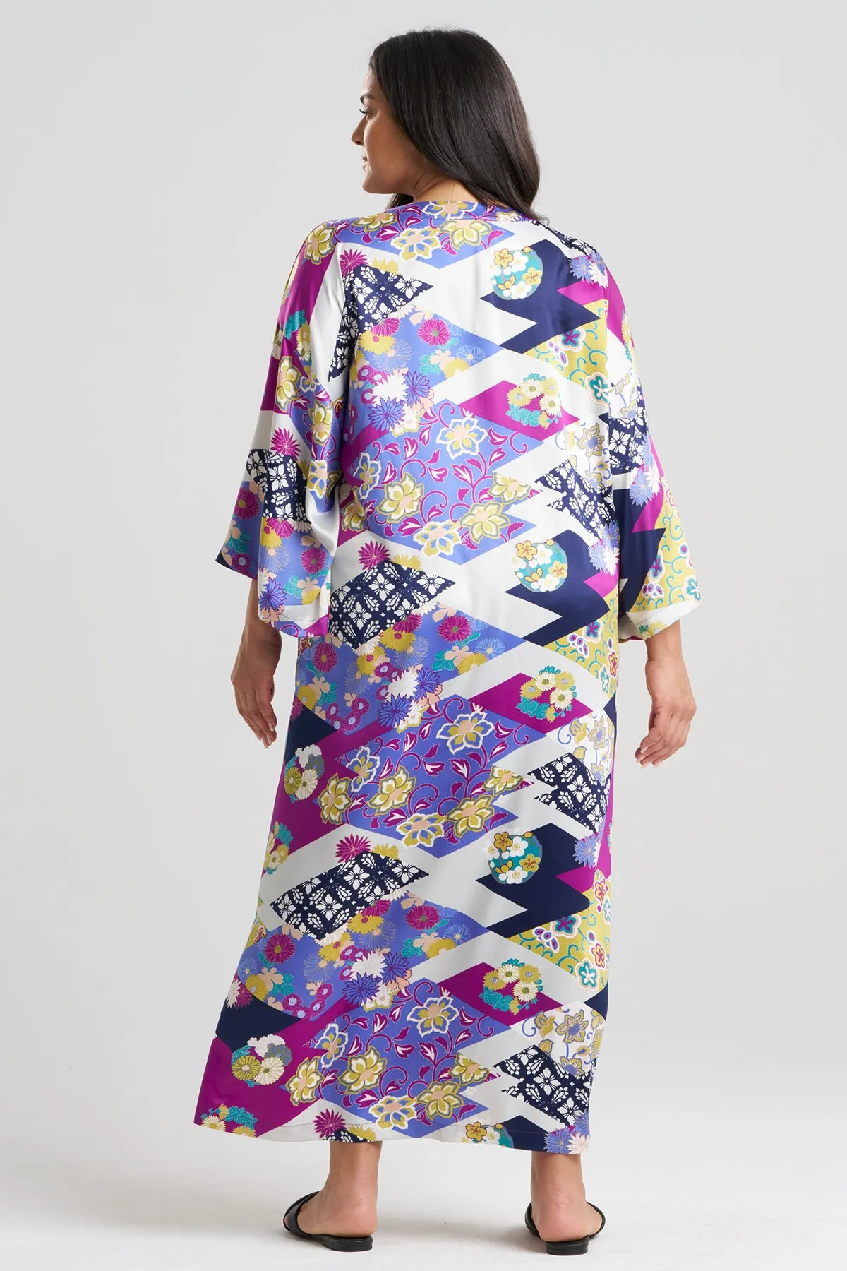 Deco Satin Mandarin Caftan sold by Natori product image thumbnail 4