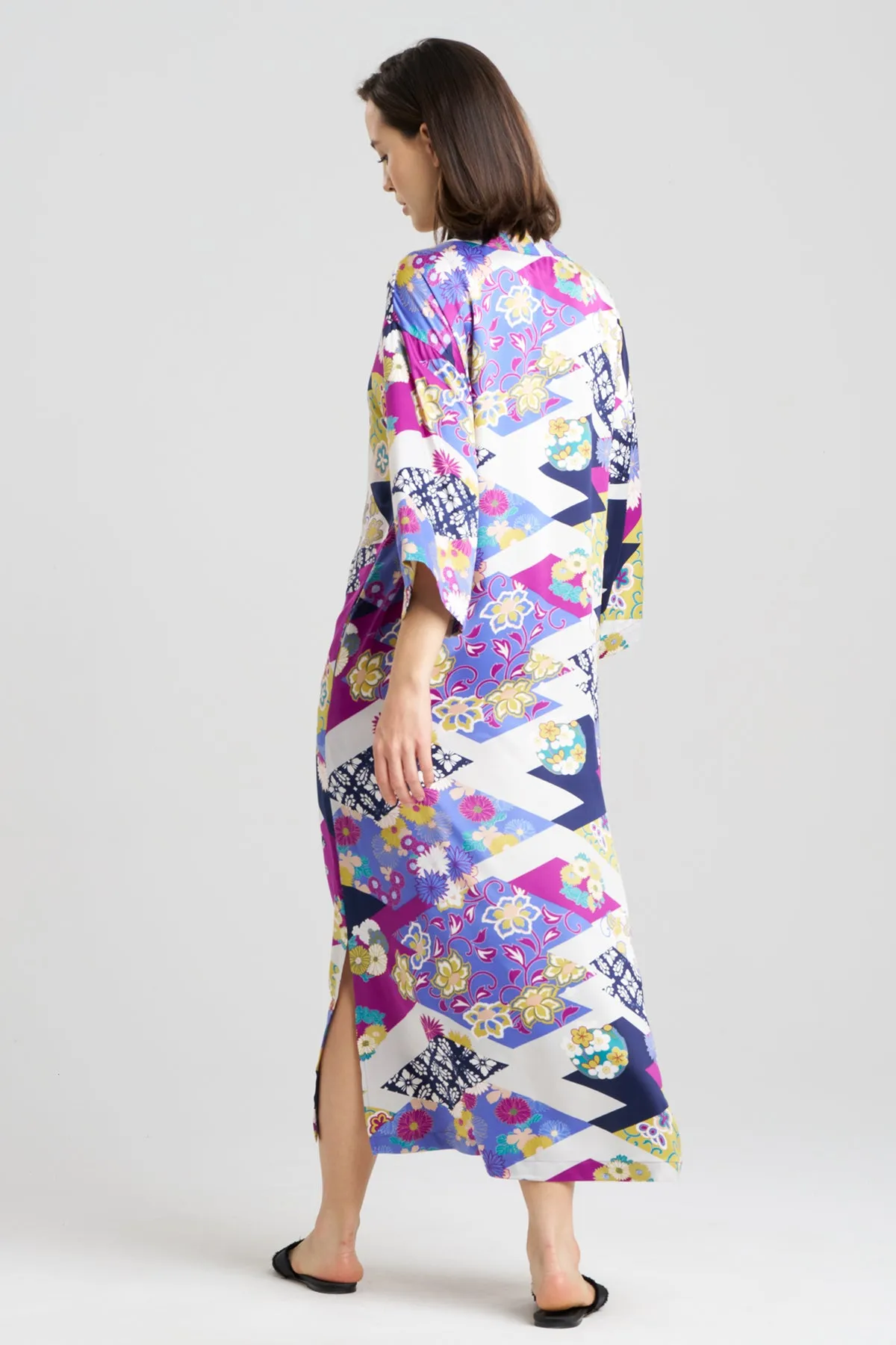 Deco Satin Mandarin Caftan sold by Natori product image thumbnail 2