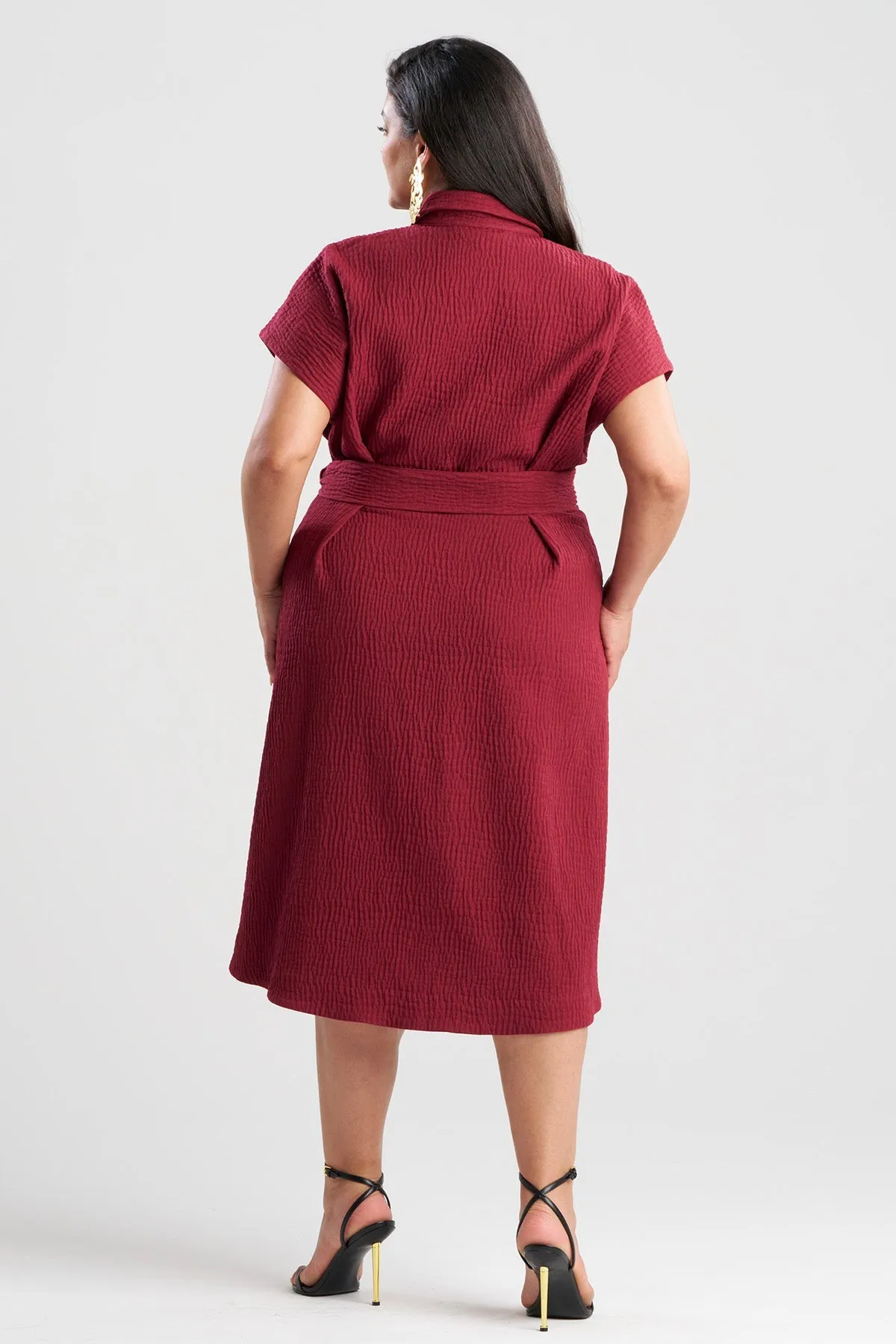 Textured Cotton Jacquard Shirtdress sold by Natori product image thumbnail 5