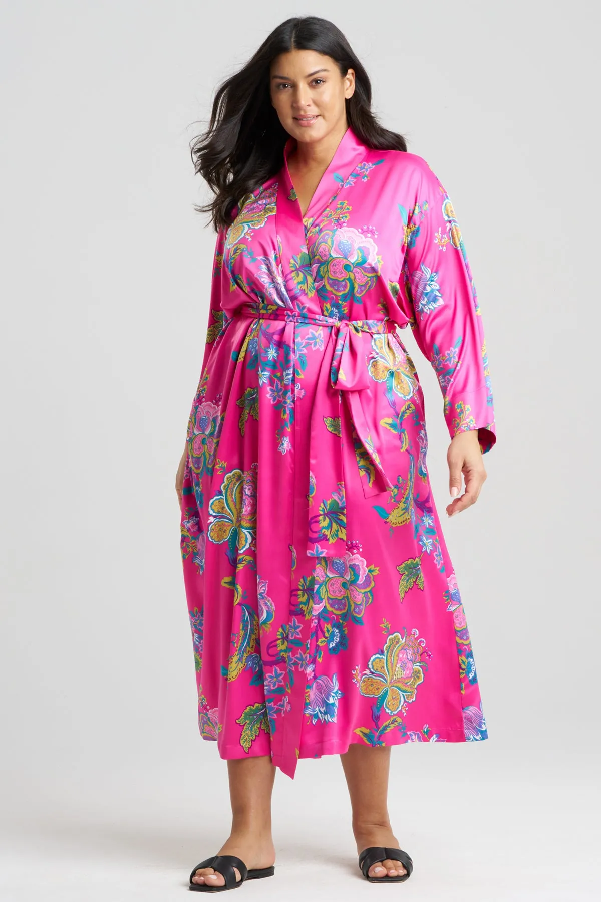 Festival Satin Robe sold by Natori product image thumbnail 3